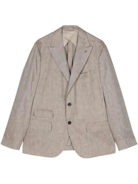 PESERICO notched-lapels single-breasted blazer