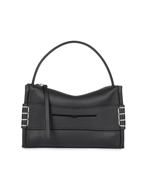 JW Anderson Women's Small Loafer Leather Top Handle Bag - Black