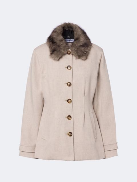 VERONICA BEARD Severine pleated jacket