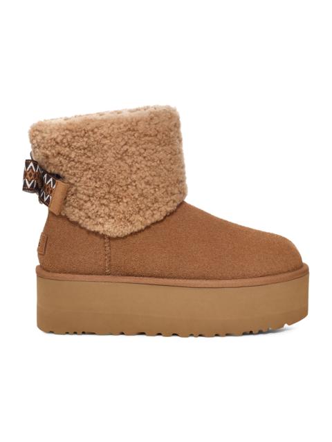 UGG UGG Classic Mini Maxi Curly Boot Chestnut (Women's)