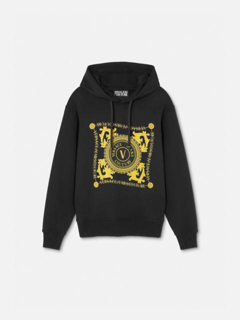 VERSACE JEANS COUTURE V-Emblem Chain Hoodie