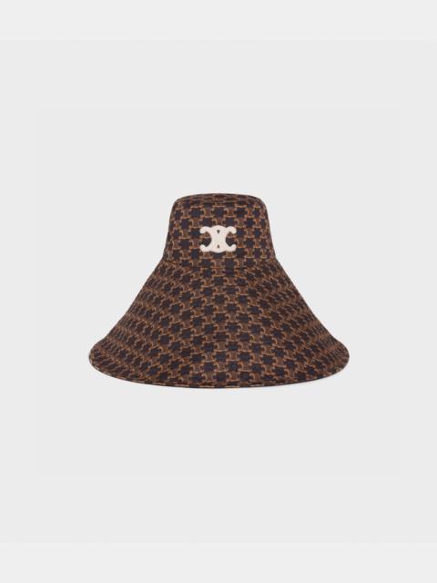 CELINE TRIOMHE HAT IN MONOGRAM COTTON
