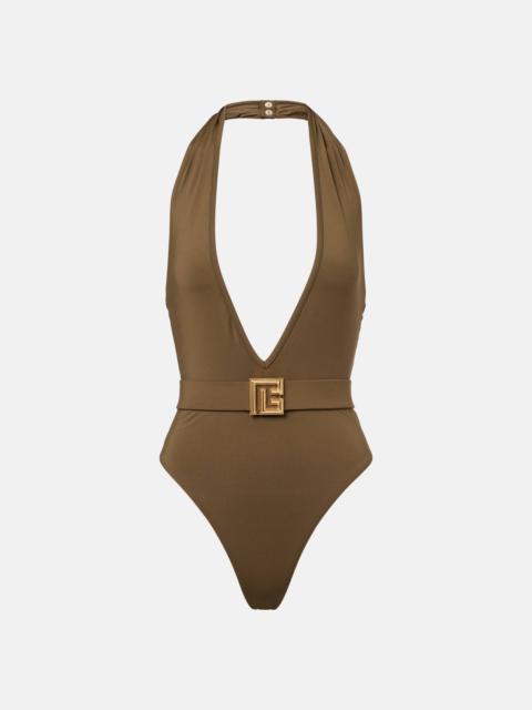Balmain Belted swimsuit