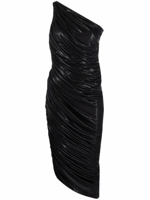 NORMA KAMALI ruched one-shoulder dress