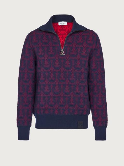 FERRAGAMO MOCK NECK SWEATER