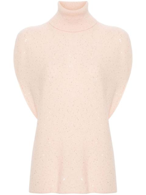 FABIANA FILIPPI sequin-embellished knitted top