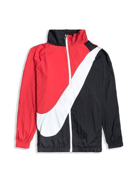 Nike Nike Sportswear에 의하여 길쌈되는 Swoosh 재킷 로고 Blackred BV3685-010