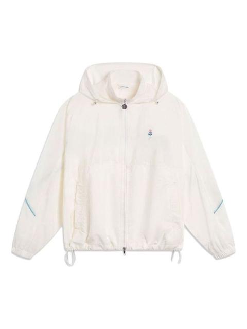 (WMNS) Li-Ning Athletics Sportswear Jacket 'White' AFDT434-6