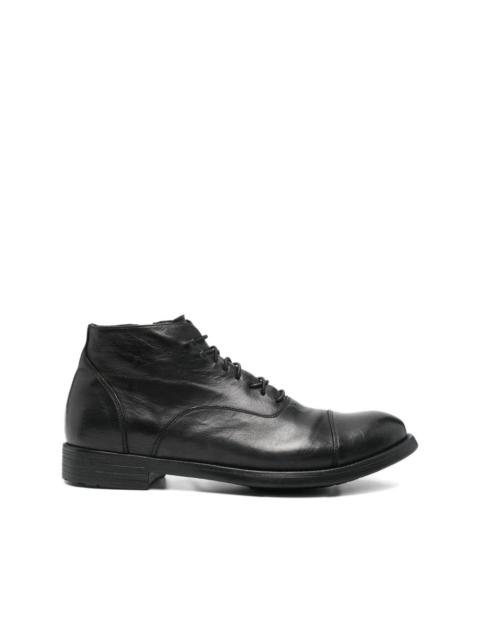 OFFICINE CREATIVE lace-up zip-detail boots