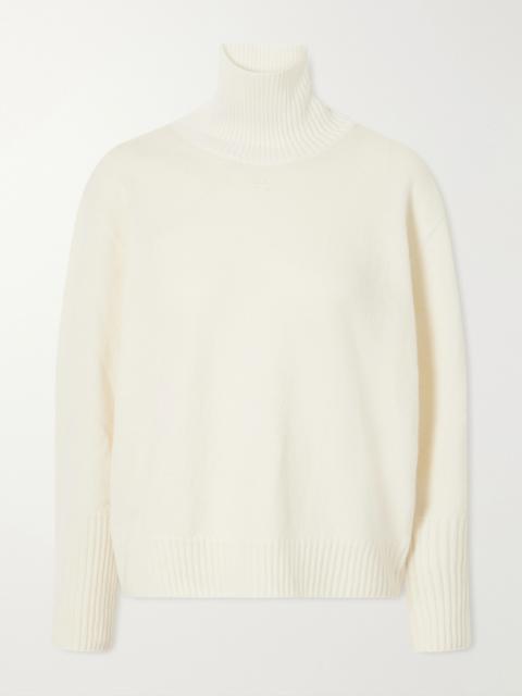 courrèges Logo-embroidered Ribbed-knit Wool Sweater