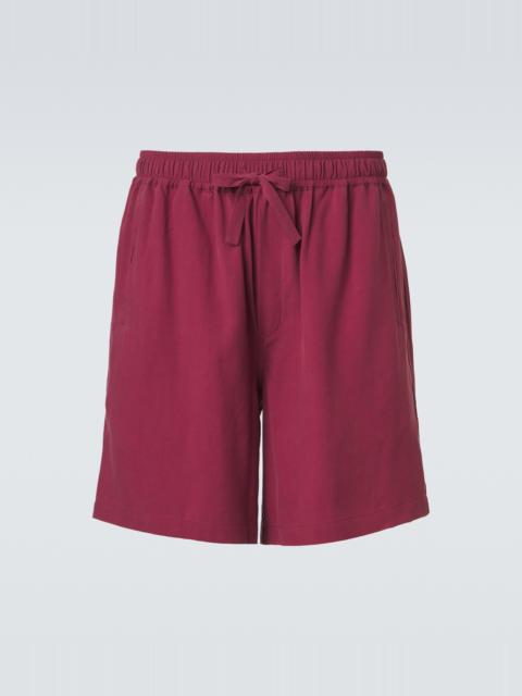 SAMAN AMEL Silk shorts