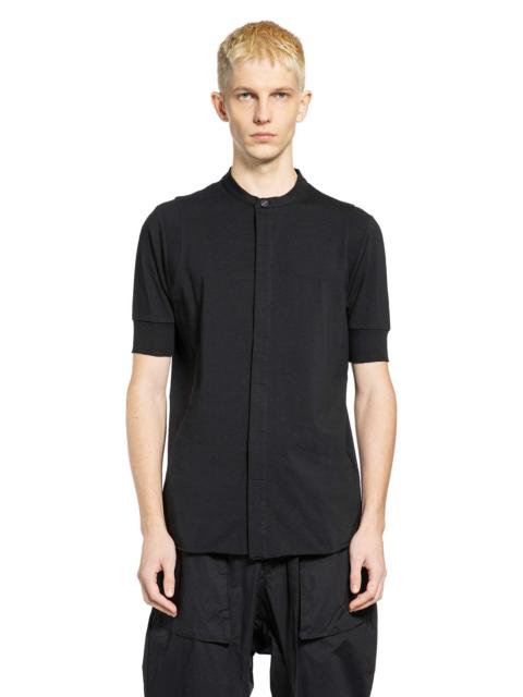 thom/krom Stand Collar Short Sleeve Shirt