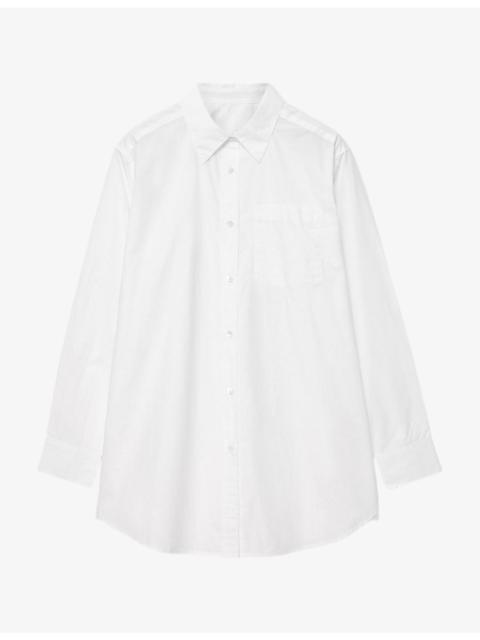 ALLSAINTS Kaia Relaxed-Fit Cotton-Poplin Shirt