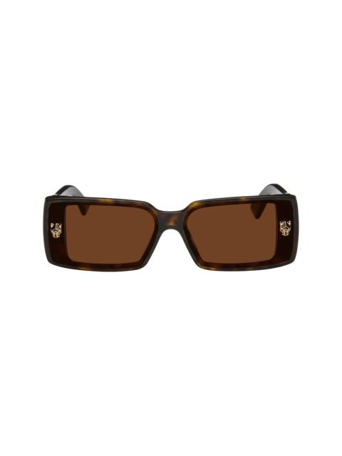 Cartier Brown 'Panthère de Cartier' Sunglasses