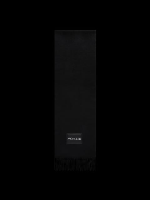 Moncler Wool Logo Scarf