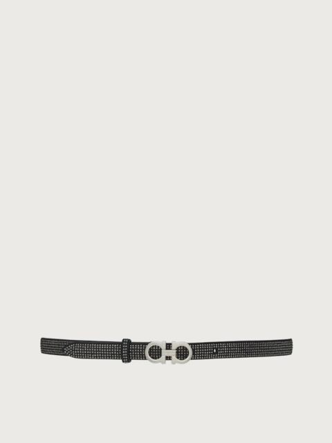 FERRAGAMO CRYSTAL-EMBELLISHED ADJUSTABLE BELT