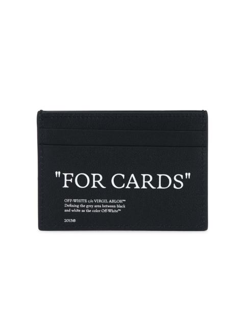 Off-White Quote Card Case