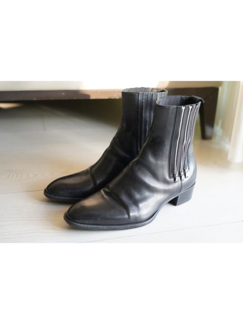 SAINT LAURENT FW15 Triple Zip Wyatt Boots | ethantjchan | REVERSIBLE