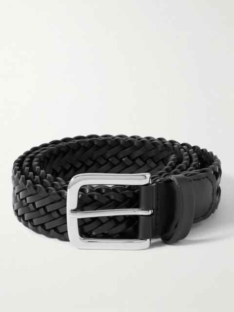 Anderson's 3cm Woven Leather Belt