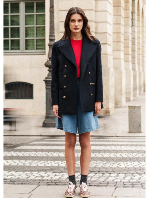 SAINT JAMES VOILURE II Classic Peacoat