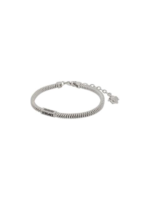 Silver Herringbone Chain Bracelet
