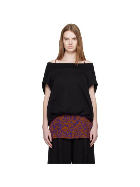 Dries Van Noten Black Cocoon Sweatshirt