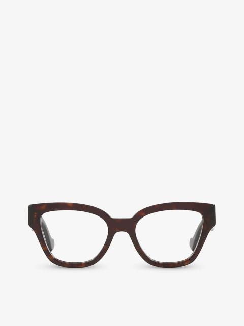 GG1424O round-frame acetate glasses