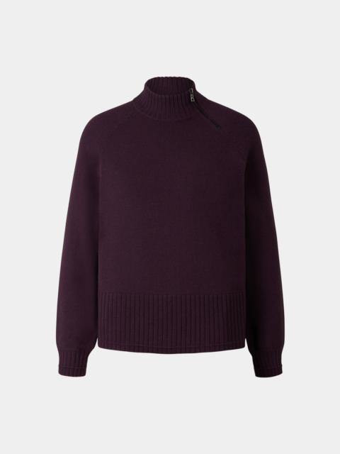 BOGNER Lyrica Pure new wool sweater in Plum