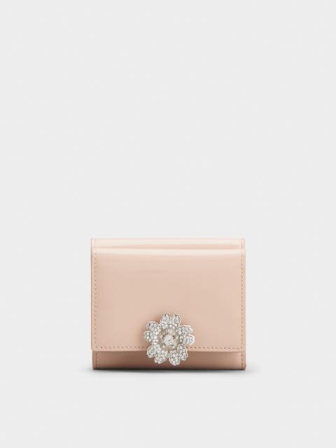 Roger Vivier RV Bouquet Wallet in Patent Leather