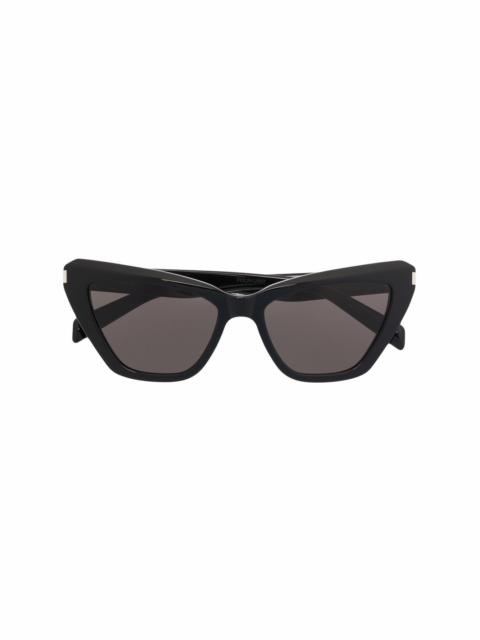 tinted cat-eye frame sunglasses