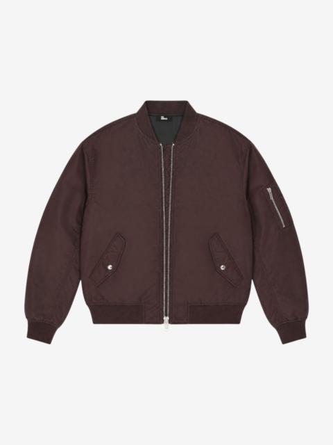 The Kooples OVERSIZED BROWN BOMBER JACKET