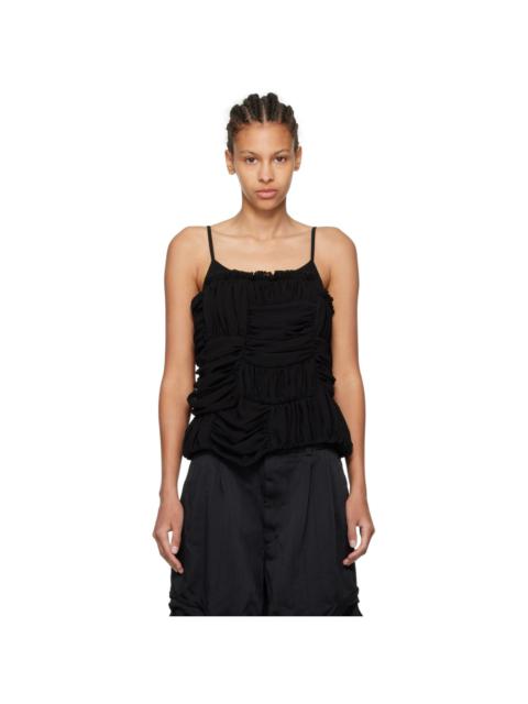 Comme des Garçons Comme des Garçons Black Gathered Tank Top