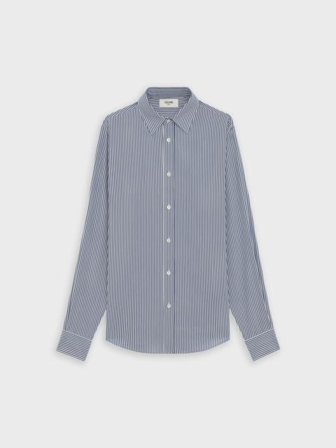 CELINE CLASSIC SHIRT IN STRIPED SILK