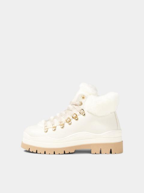 BOGNER Lace-up Boots Arosa in Off-White
