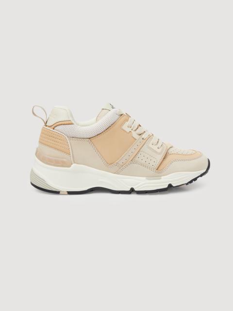 Sandro Mixed-material sneakers