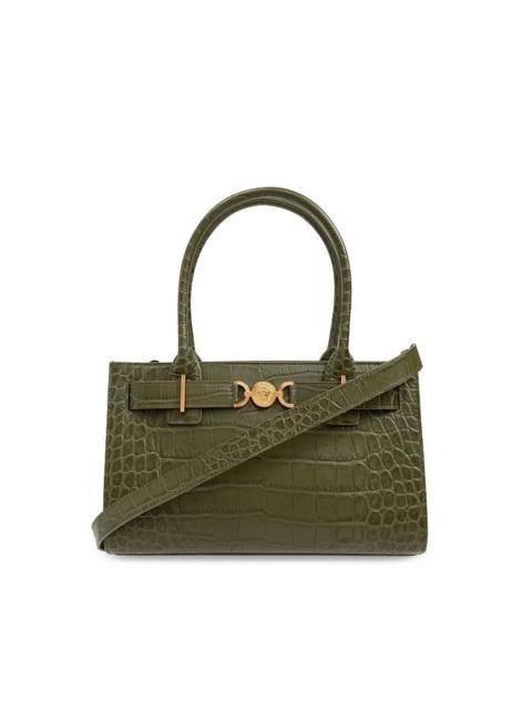 VERSACE Medusa '95 croc-effect tote bag