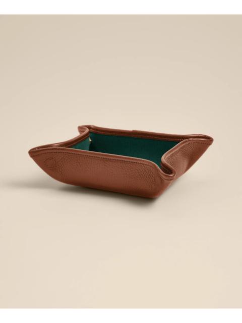 Brooks Brothers Ghurka No. 58 Leather & Cotton Folding Snap Tray