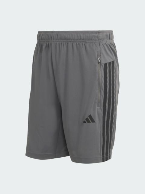 adidas WORKOUT ESSENTIALS BASE 3-STRIPES PIQUE SHORT 9INCH