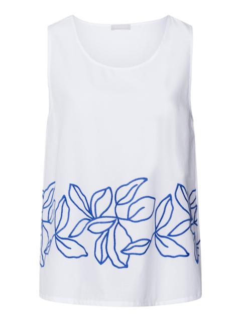 HANRO Liz Embroidered Cotton Tank Top