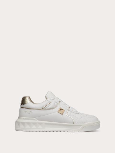 ONE STUD LOW-TOP CALFSKIN SNEAKER