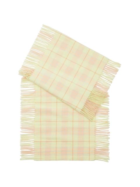 Burberry check-print cashmere scarf