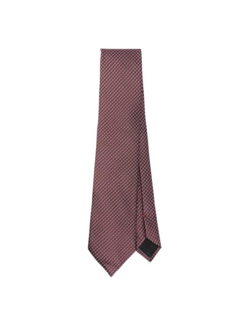 patterned-jacquard tie