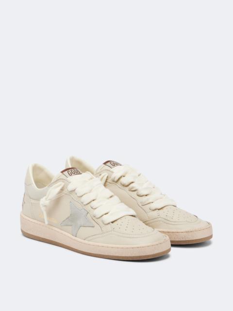 Golden Goose Ball Star suede-trimmed leather sneakers