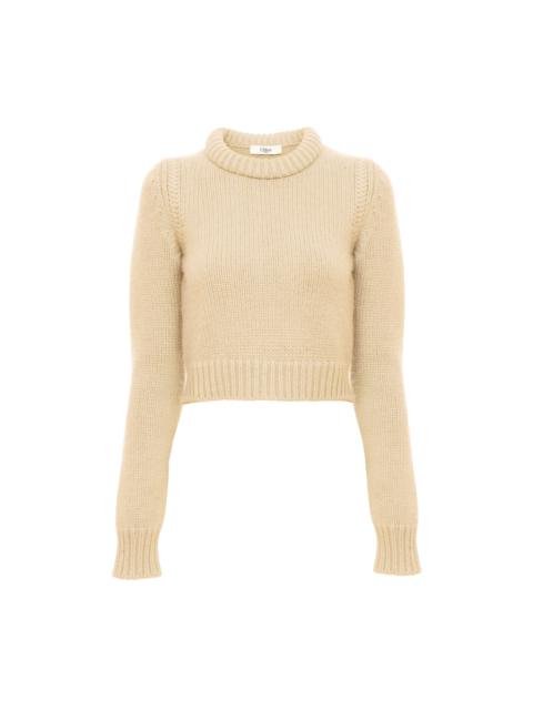 CROPPED SWEATER IN CASHMERE BLEND