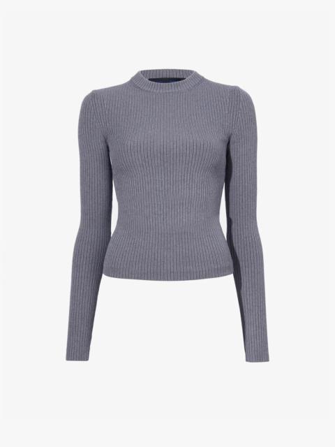 Alyssa Sweater in Midweight Viscose Rib