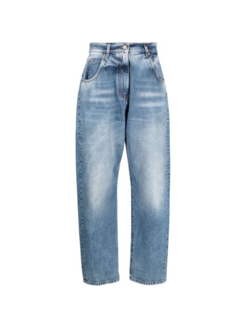 MSGM high-waisted straight-leg jeans