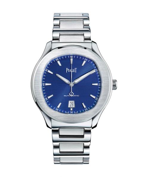 Piaget Men's Polo S Stainless Steel Unisex Bracelet Watch - Silver Blue