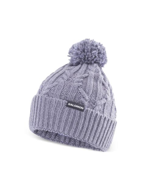 SALOMON pompom cable-knit hat