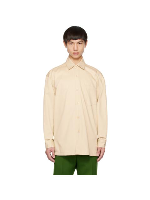 AMI Paris Beige 'Ami Paris France' Shirt