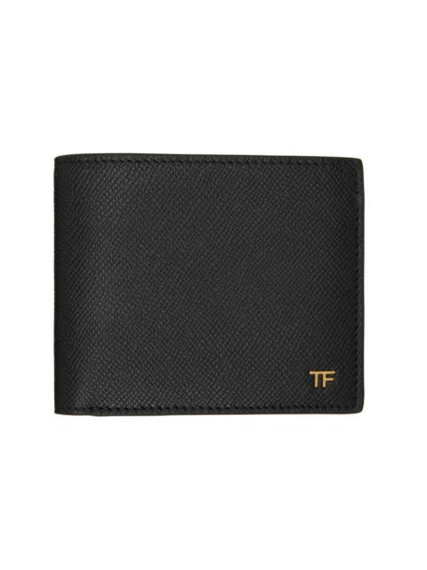 TOM FORD Black Small Grain Leather Bifold Wallet
